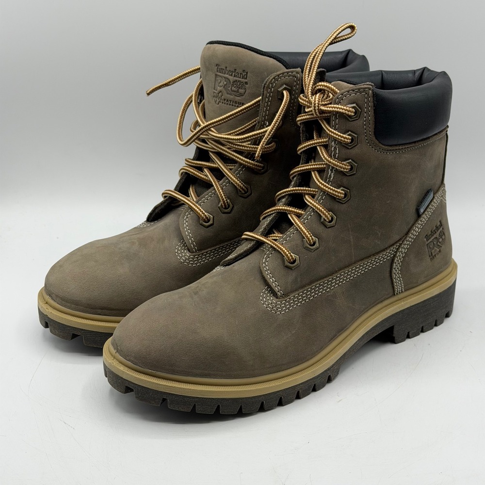 Timberland PRO Direct Attach 6in Waterproof Boots Brown A2R2A Womens Size 7 READ